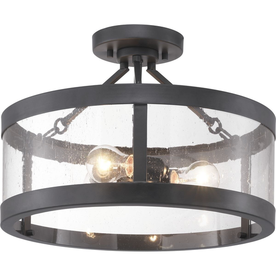 Gresham Collection Three-Light Semi-Flush Convertible - N/A