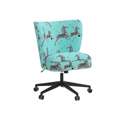 Red From Scalamandre Crafted By Cloth & Company Newton Office Chair