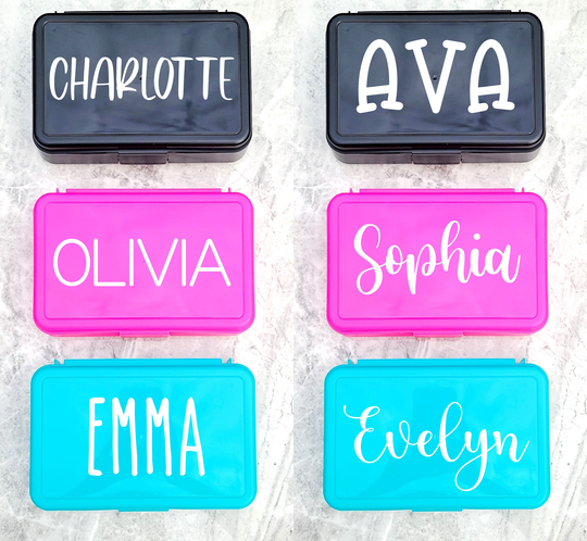 Personalized Pencil Case, Back To School, Monogrammed School Supplies, Monogram Box, Box