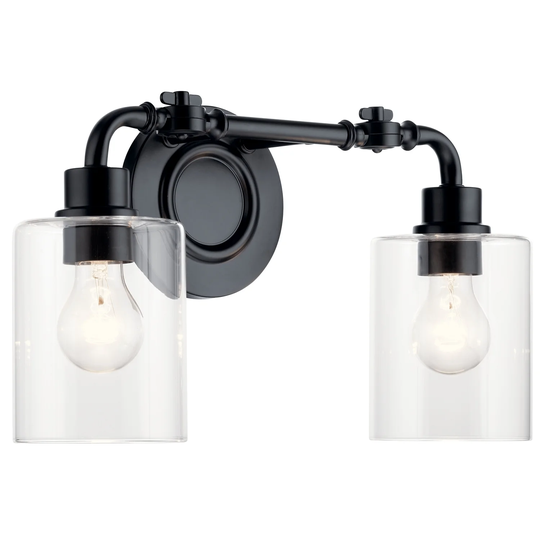 Kichler Lighting Gunnison 17 inch 2-Light Vanity Light Black