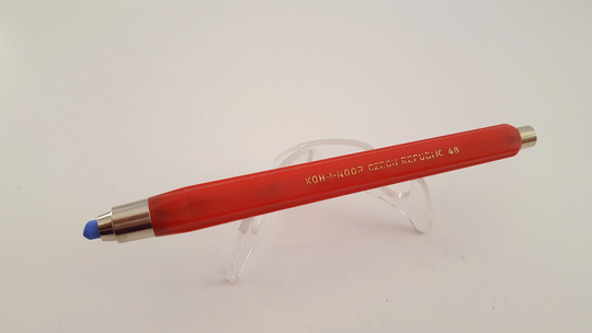 Vintage Circa 2000 Koh-I-Noor No.48 Mechanical Lead Holder Pencil With Blue Pastel in Used Vintage Condition