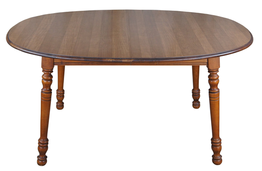 Tell City Chair Co. Hard Rock Maple Colonial Style Round Extendable Dining Table