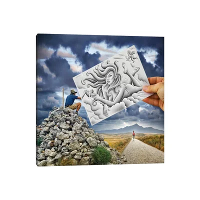 Pencil vs. Camera - 61 - Goddess by Ben Heine - Photograph Print