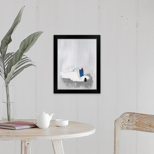 "Across the Block IX" Black Framed Print