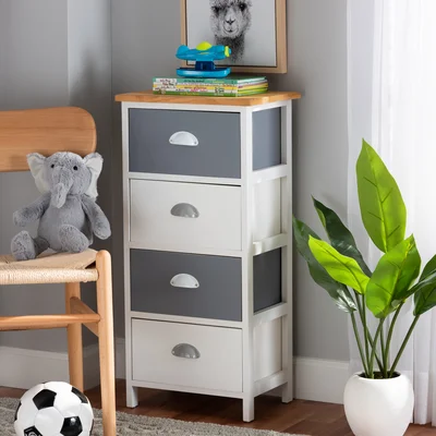 Zwilling Solid Wood 4-Drawer Storage Drawer
