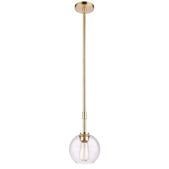 Artcraft Hamilton Pendant Light in Satin Brass