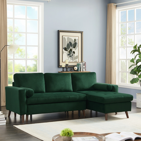 Reversible Pull out Sleeper Sectional Storage Sofa Bed,Corner sofa-bed with Storage Chaise Left/Right Handed Chaise
