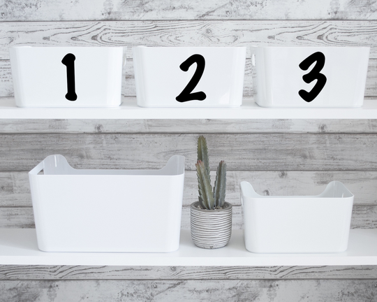 Vinyl Decal Numbers, Wedding Table Number Decal, Decals, Stickers, Baby Month Classroom Numbers