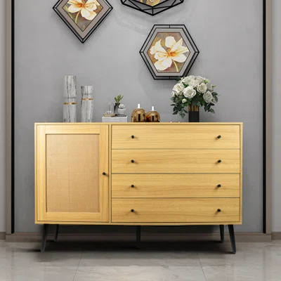 Sirugo 55.13" Wide 4 Drawer Sideboard