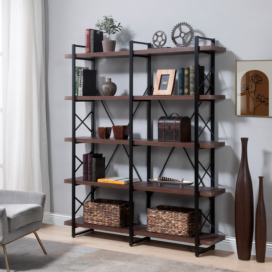 5 Tier Bookshelf X Design Etageres