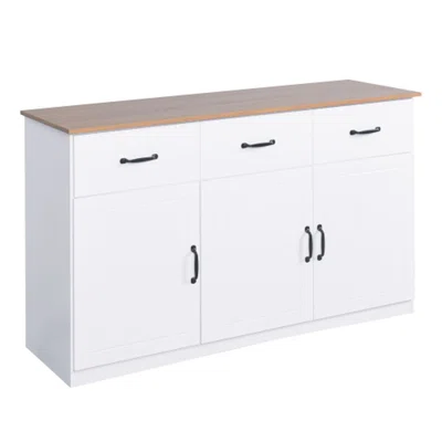 Leighdon 53" Wide 3 Drawer Solid Wood Sideboard