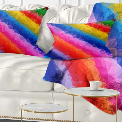Corwin Abstract Polygonal Pencils Lumbar Pillow