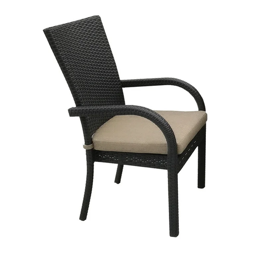 Mescota Outdoor Patio Furniture -8x Wicker Dining Chairs with Cushions - N/A