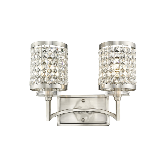 Livex Lighting Grammercy 2 Light Brushed Nickel Bath Vanity - Brushed nickel