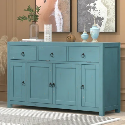 Storage Sideboard With Drawers And Shelves