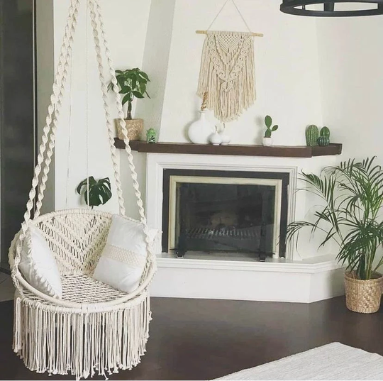 Macrame Swing, Hammock Chair, Hanging Chair, Swing Indoor Hammock Outdoor Chair