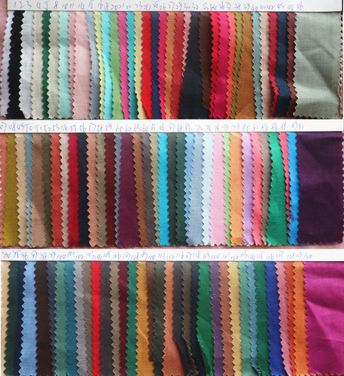 Fabric Color Sample Linen Samples, 103 Colors Of Linen Fabric, 100% Fabric, Medium Weight