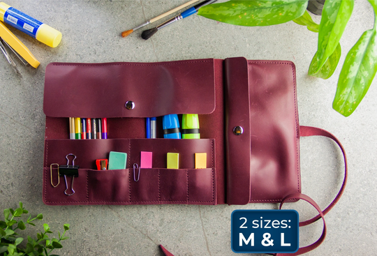 Leather Pen Roll, Pen Pouch Leather, Personalized Holder, Leather Paintbrush Roll, Pencil Roll Wrap, Tools