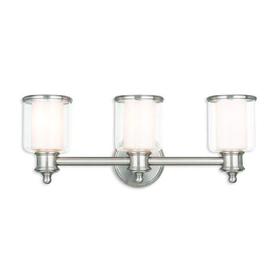 Livex Lighting Middlebush Brushed Nickel Three-light Bath Vanity