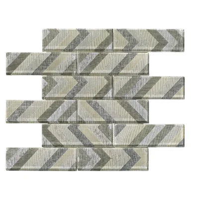 2" x 6" Glass Brick Joint Wall Tile