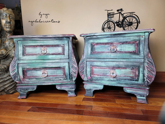 Vintage Furniture - End Table Tables For Living Room Pair Of Nightstands Matching