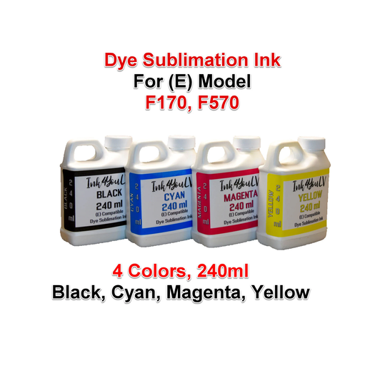 Dye Sublimation Ink 4 Colors 240Ml, Bottles, For | E Printers Model Sure Color F170, F570