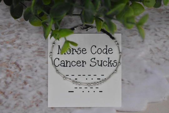 Morse Code Bracelet, Friendship Bracelets, Seed Bead Gift For Her, For Him, Cancer Sucks Bracelets