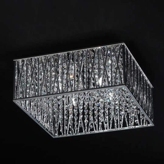 Terra Chrome 4-light Flush Mount