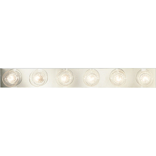 Progress Lighting Silvertone Six-light Broadway Lighting Strip