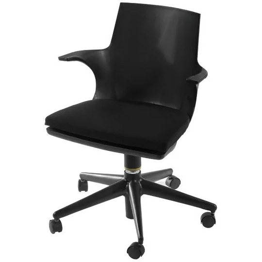 Mod Made Jaden Modern Black Office Chair With Rolling Casters