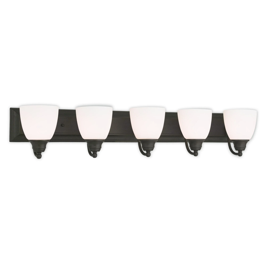 Livex Lighting Springfield Bronze/Frosted Glass 5-light Bath Light