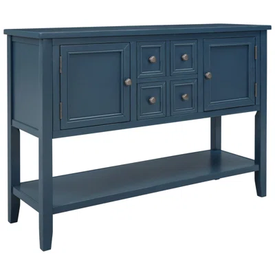 TREXM Cambridge Series Buffet Sideboard Console Table With Bottom Shelf