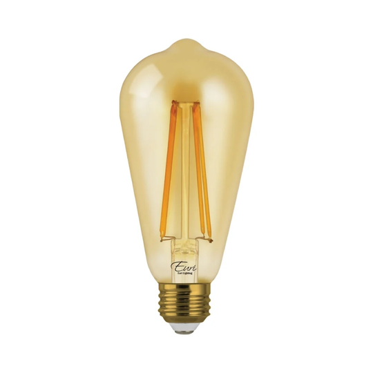 Euri Lighting Dimmable LED ST19 Filament, 5.5W (50W Equal) 500lm, 80 CRI, Warm White (2200K)