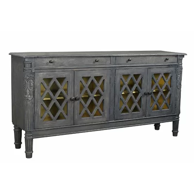 Gibney 71" Wide 2 Drawer Mango Wood Sideboard