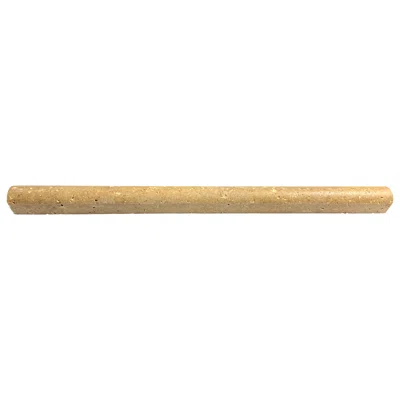 Noce 12" x 0.75" Honed Travertine Pencil Liner Tile Trim in Honed