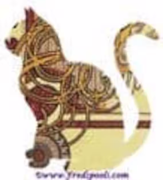 Zodiac Cat By Fredspools Modern Cross Stitch Art Kit 28 1x1