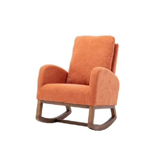 living room Comfortable rocking chair living room chair Orange