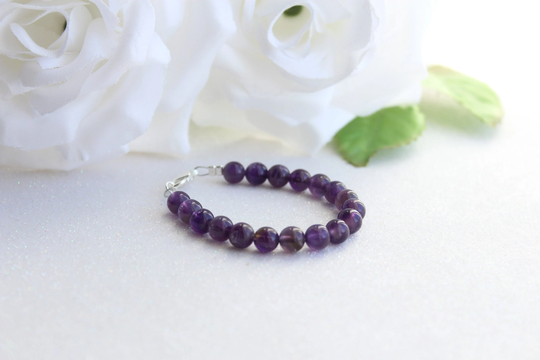 February Birthstone Bracelet - Amethyst Children's Jewelry Keepsake Gift