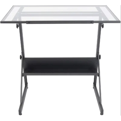 Dylan-Thomas Glass Drafting Table