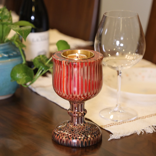 Empress Tealight Candle Holder - Resin Color-Pencil Stand Handmade Home Decor Idea Special Gift