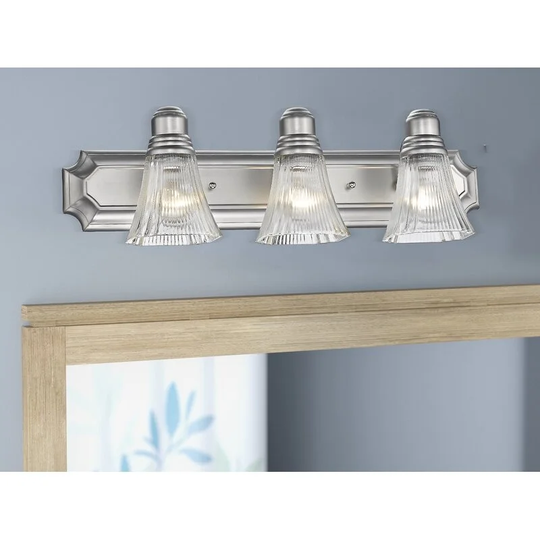 Broumy 4 - Light / 3 - Light Satin Nickel Vanity Light
