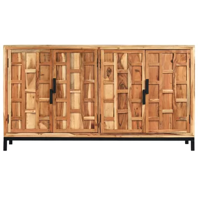 Angulo 57.09" Wide Acacia Wood Sideboard