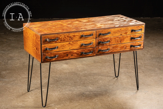 Small Industrial Console Table