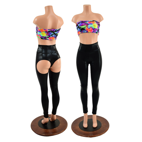 Full Moon High Waist Leggings in Black Mystique - 1579202