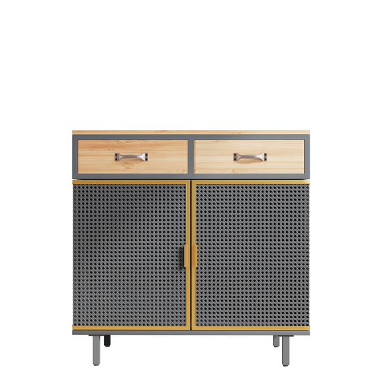 31.5" Wide 2 Drawer Sideboard, Modern Furniture Decor