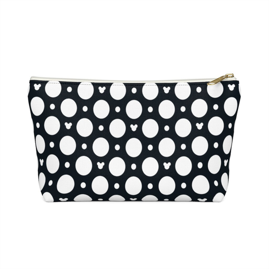 Ready To Ship // Polka Dot Accessory Case Small Travel, Purse, Pencil Case, Cosmetics Bag, Document Organizer, Fe Gift, Toiletry Bag