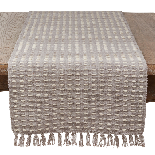 Dashed Woven Long Table Runner