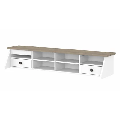 Adio Desktop Organizer In Pure White and Shiplap Gray