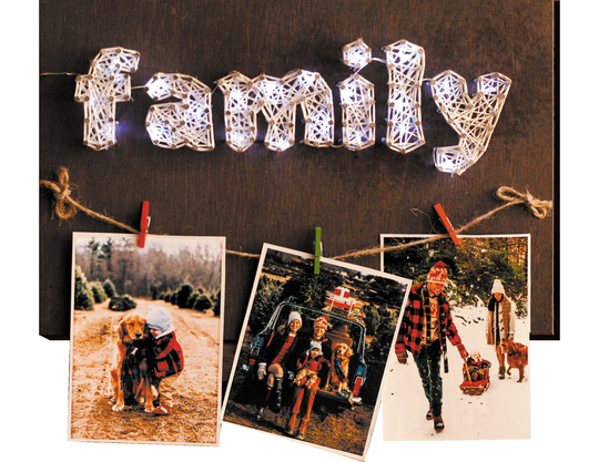 string Art Diy Kit "Happy Family" Diy, Abris Art. Creative Kit