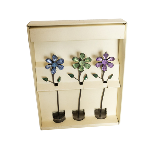 Vintage 2002 Pier 1 Imports Floral Photo Holders/Clips